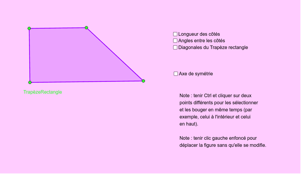Proprietes D Un Trapeze Rectangle Geogebra Proprietes D Un Trapeze Rectangle Geogebra