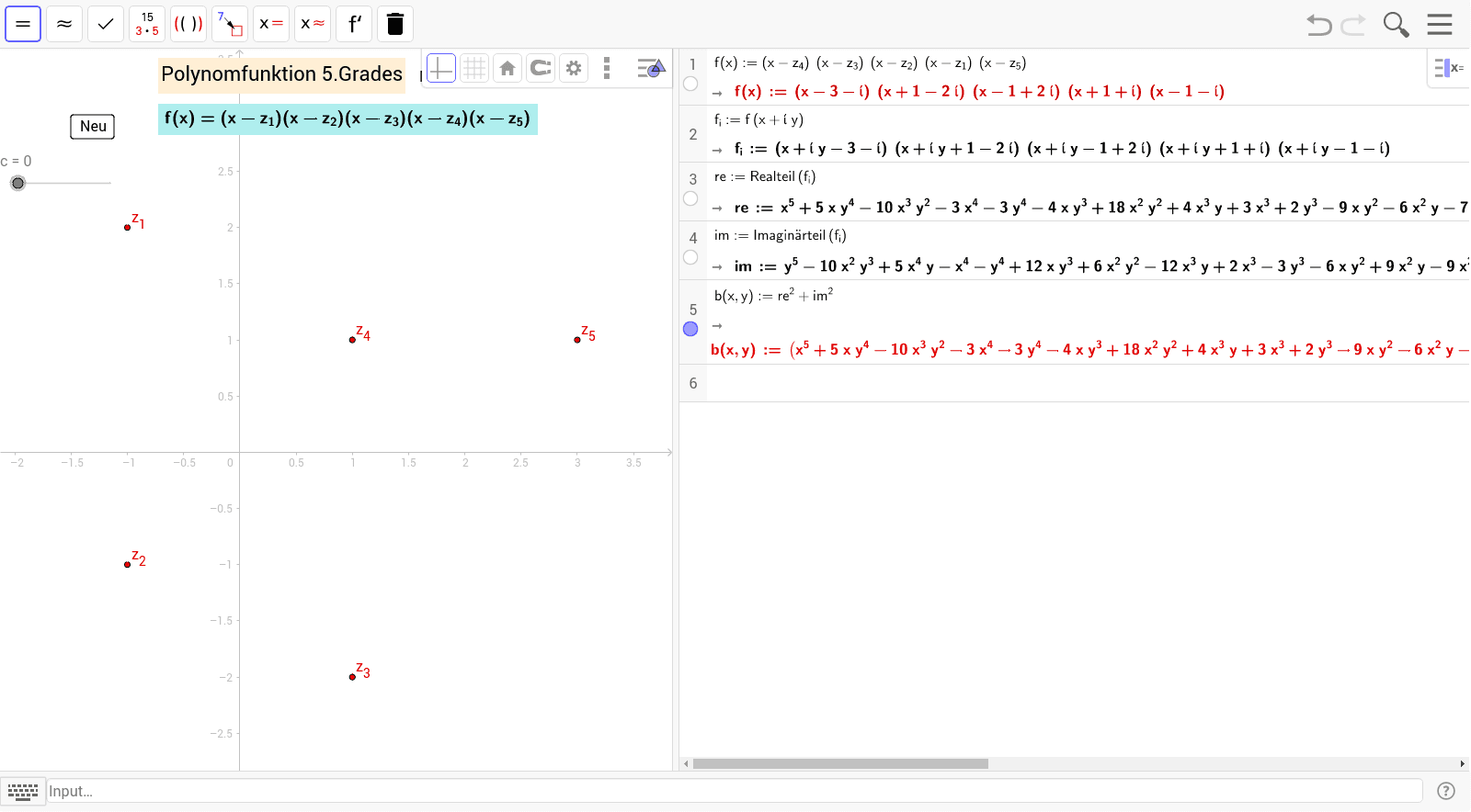 GeoGebra Applet