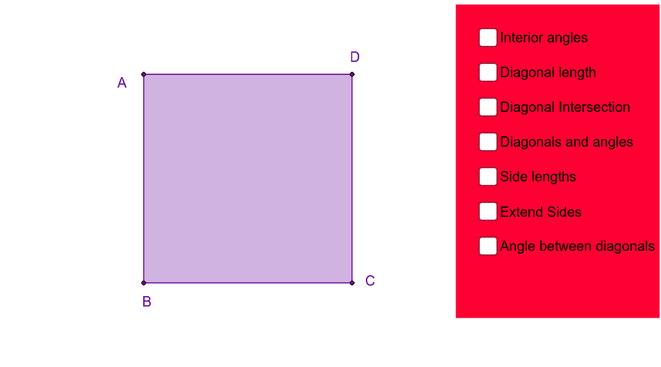 Properties Of A Square