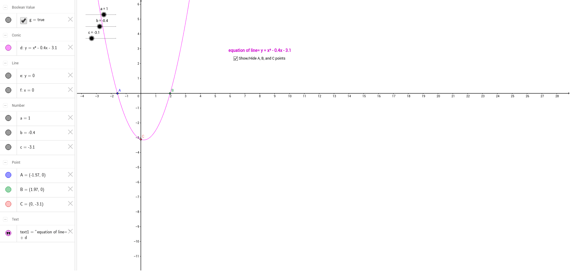 GeoGebra Applet