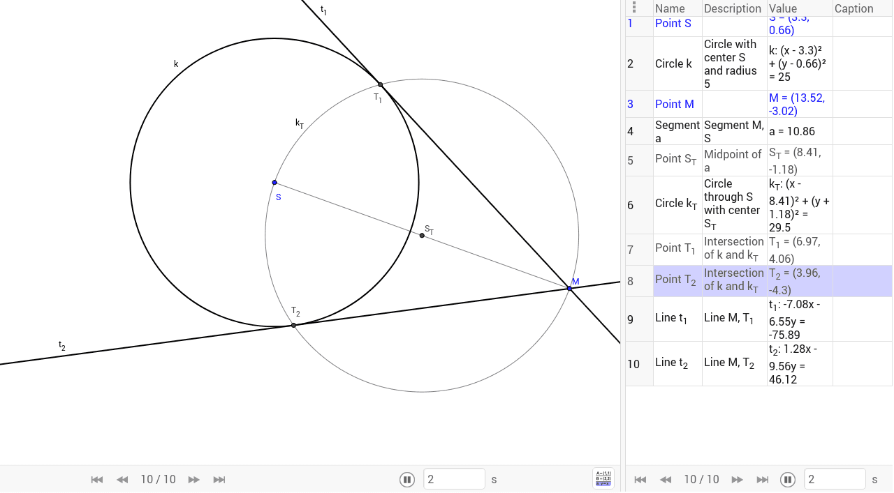GeoGebra Applet