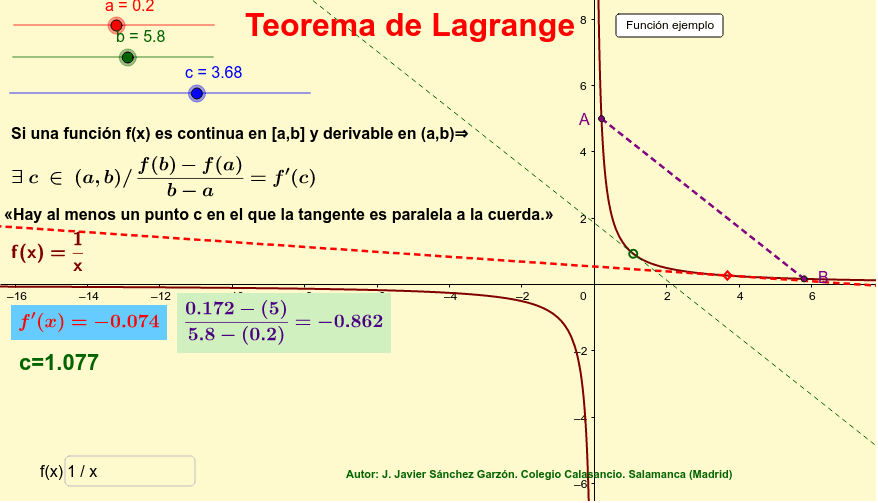 GeoGebra Applet