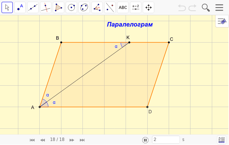 Задача про бісектрису кута паралелограма