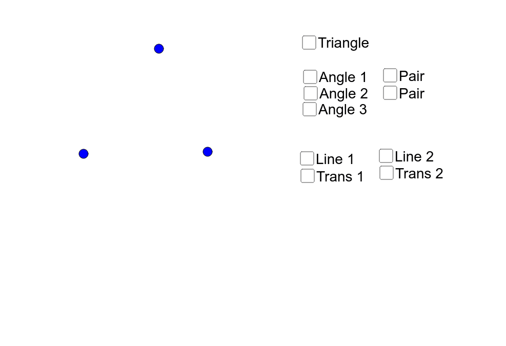 Triangle Sum Proof (using transversals) GeoGebra