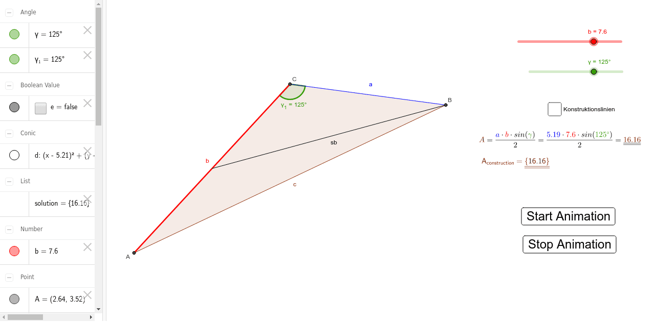 GeoGebra Applet