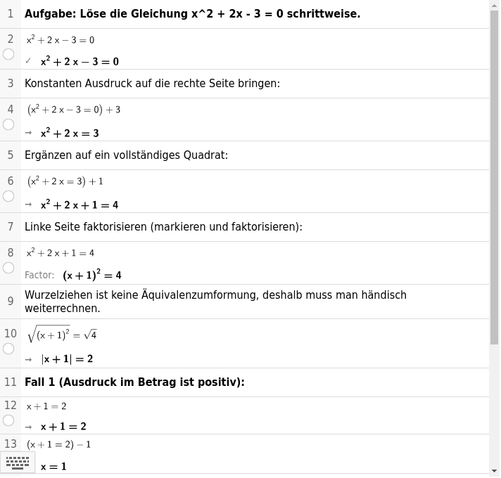 GeoGebra Applet