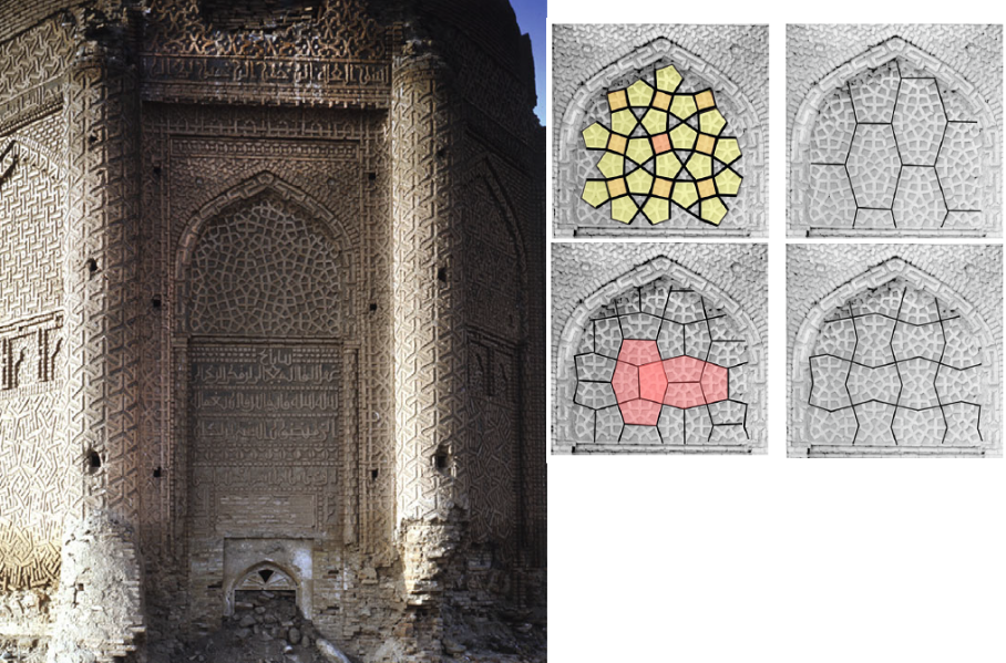 afbeeldingen uit artikel van Carol Bier:
The Decagonal Tomb Tower at Maragha and its Architectural Context