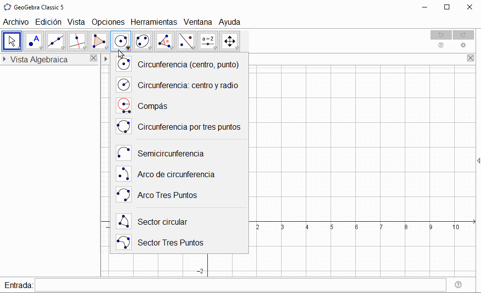 6/ Circulos, compás, arcos y sectores.