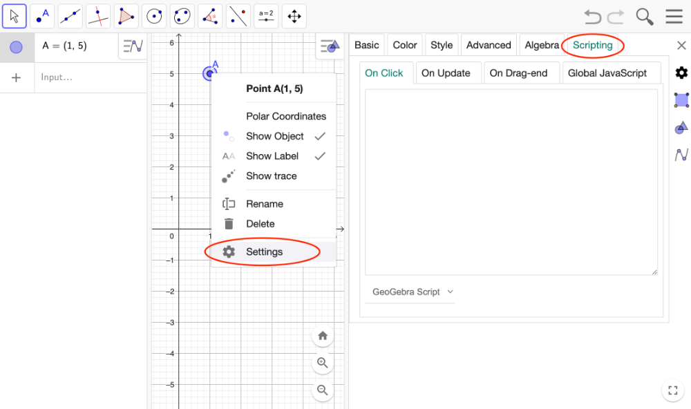 GeoGebra Classic 6