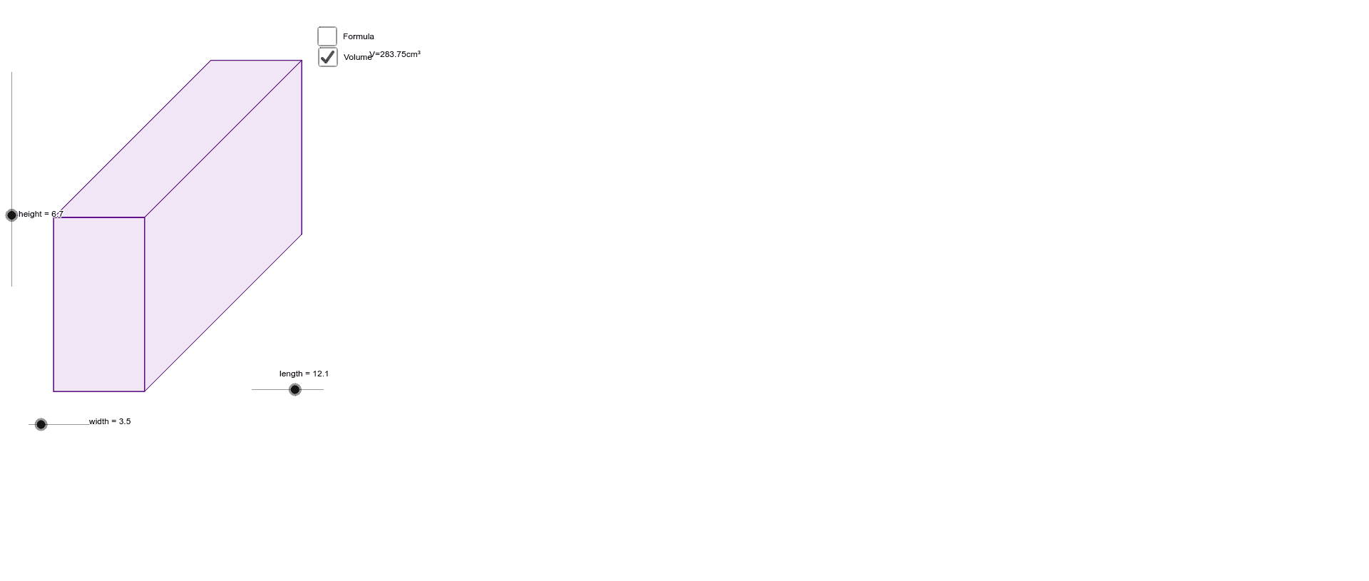 Volume of a Rectangular Prism – GeoGebra