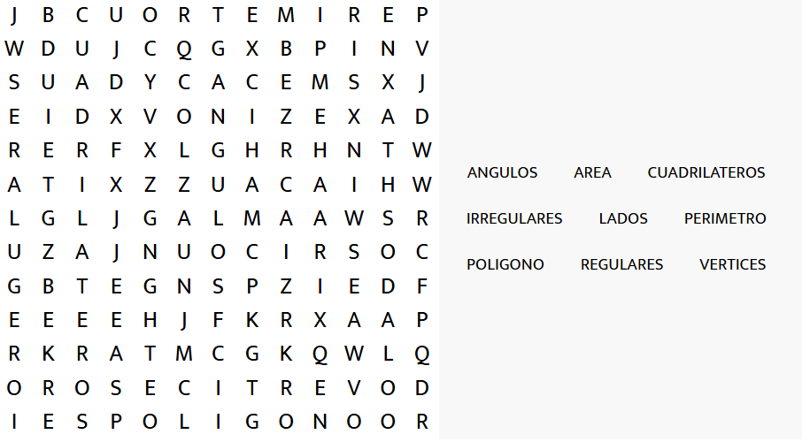 SOPA DE LETRAS
