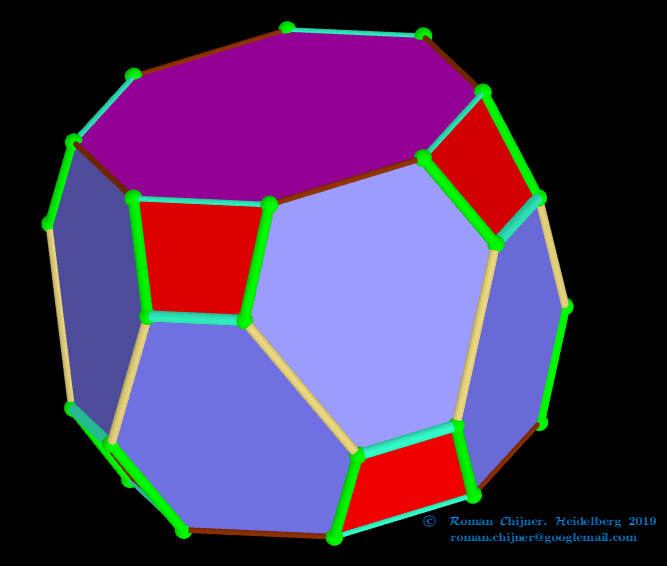 Trancated Square antiprism.