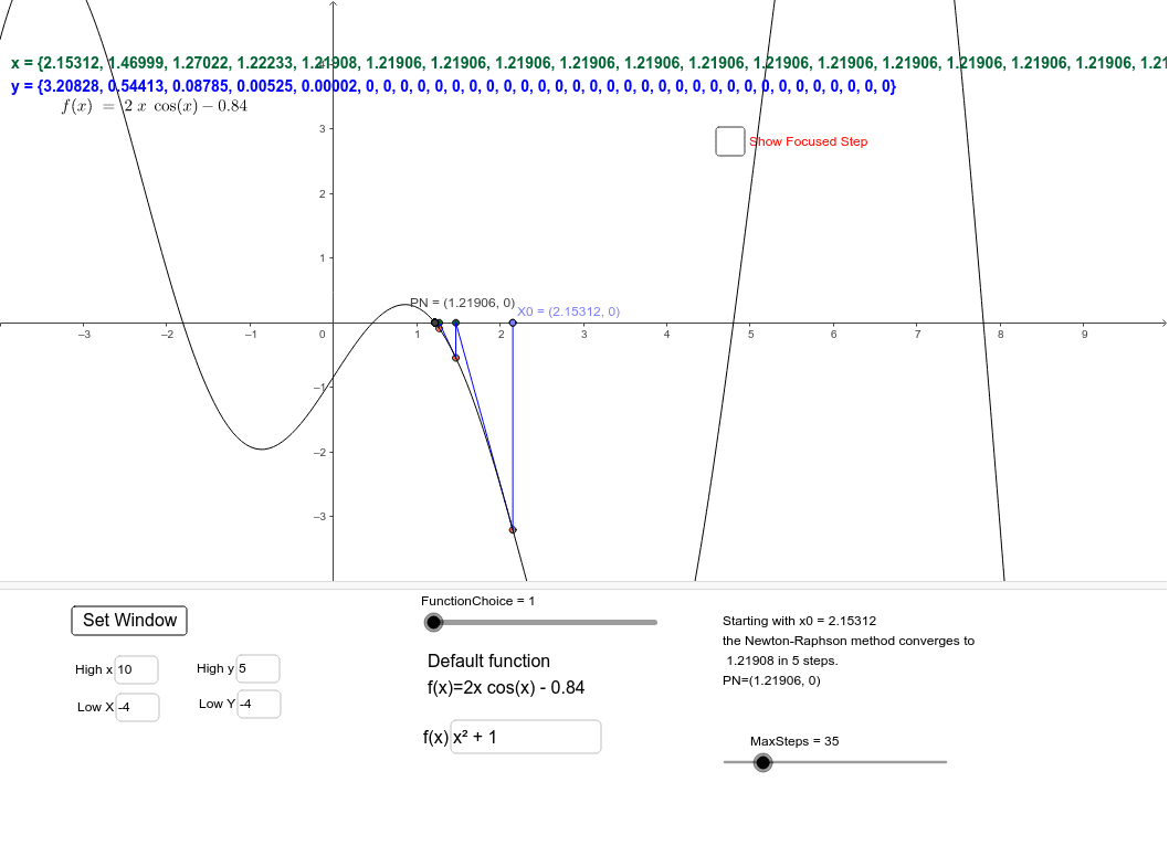 GeoGebra Applet