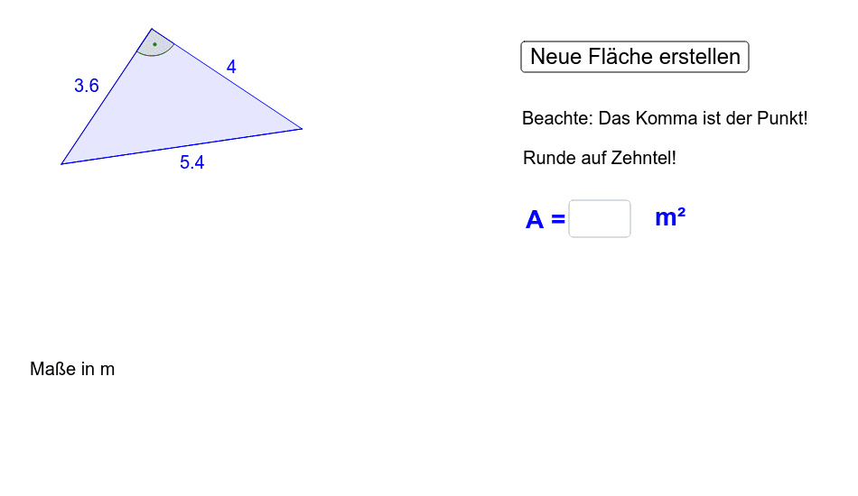 Flächeninhalt eines rechtwinkligen Dreiecks berechnen (2 ...
