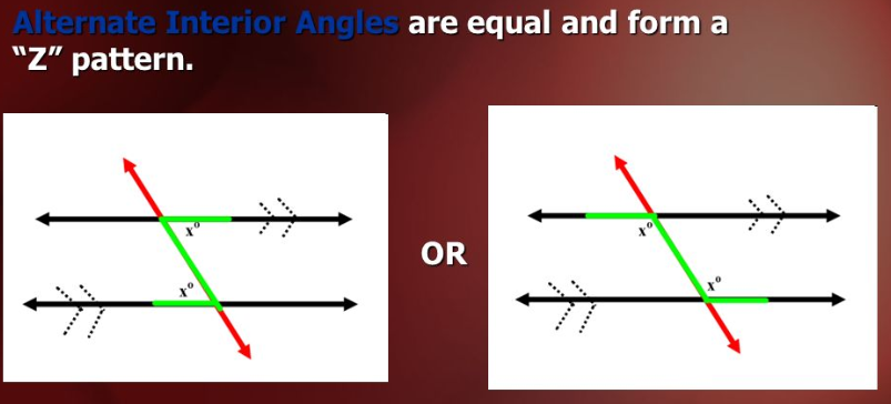 Alternate Interior Angles Pattern