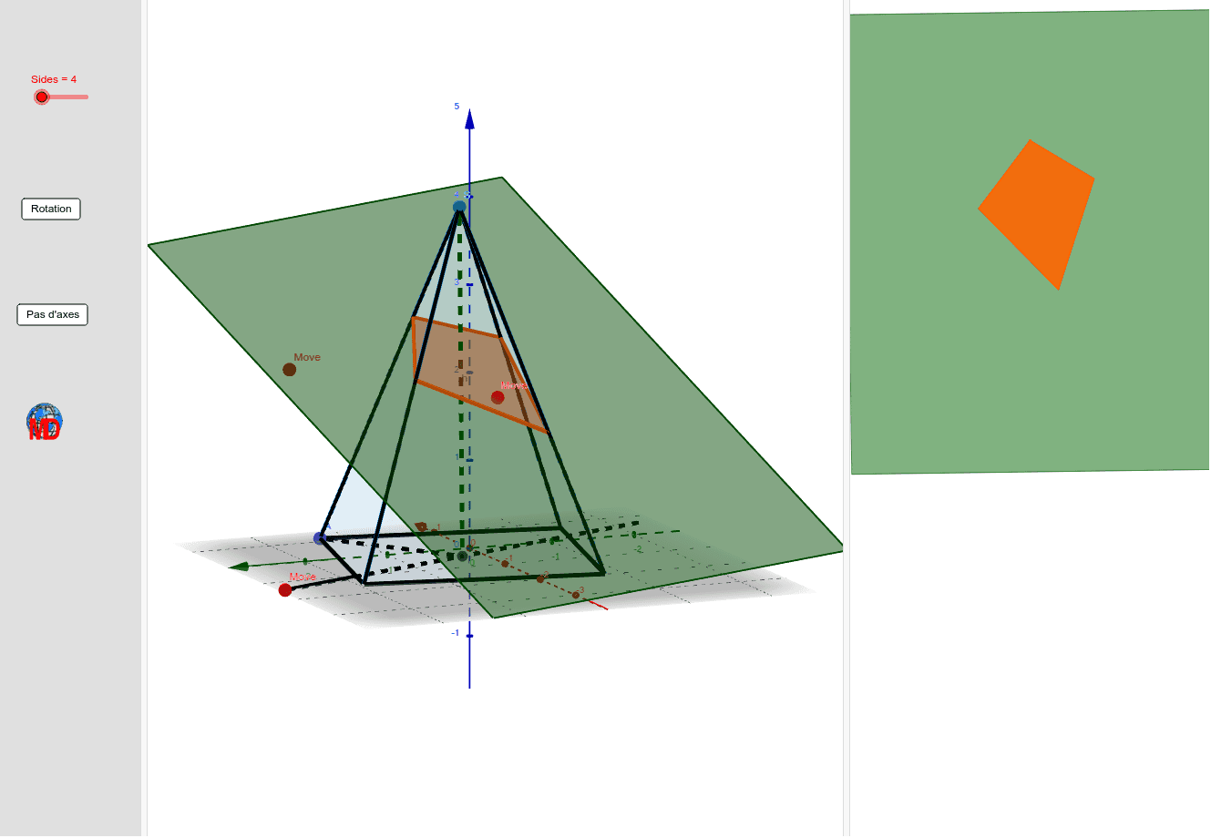 Cutting Pyramide With Interactive Plane Geogebra Cutting Pyramide With Interactive Plane Geogebra