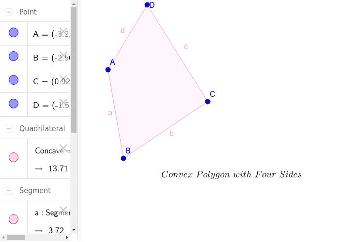 Question Four A- Convex Polygon