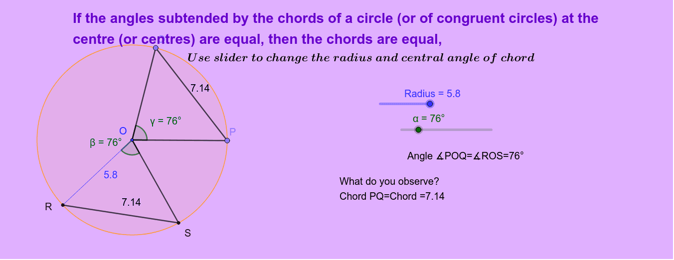GeoGebra Applet