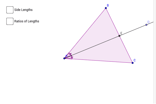 Angle Bisector Proportionality Theorem