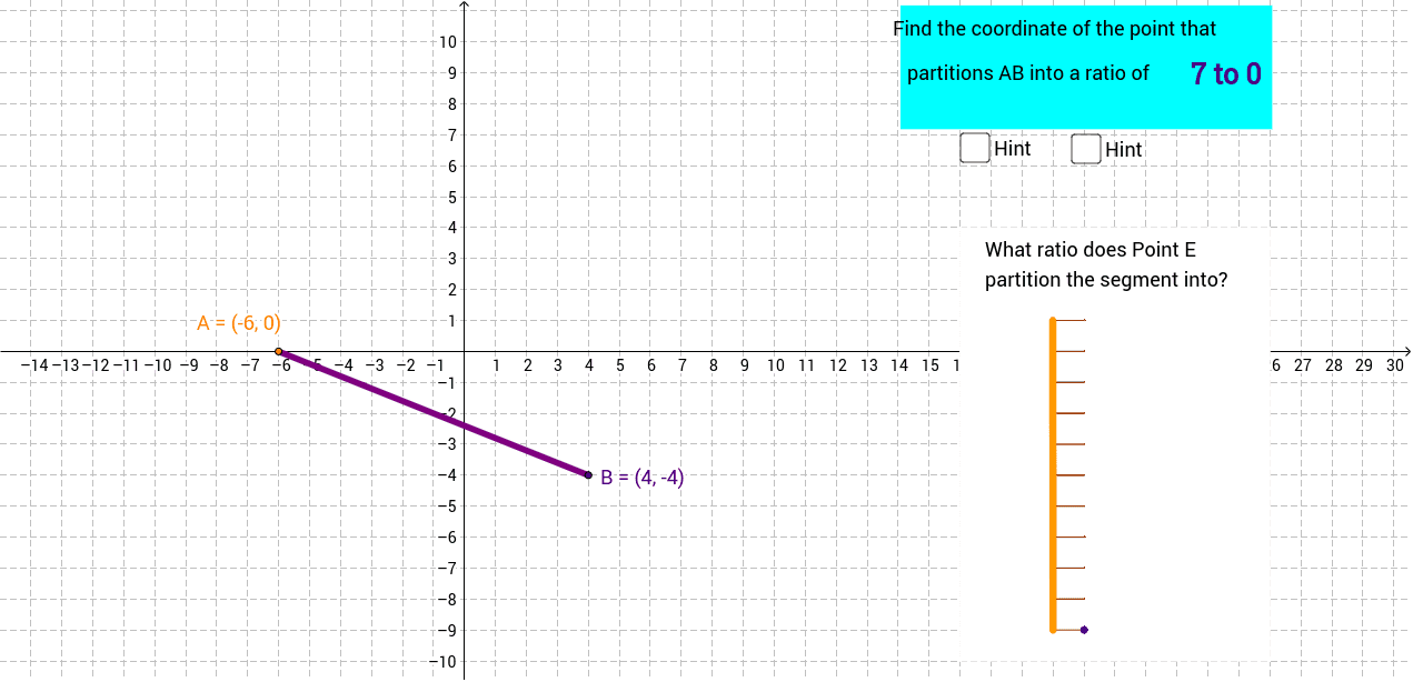 Partitioning the Segment GeoGebra