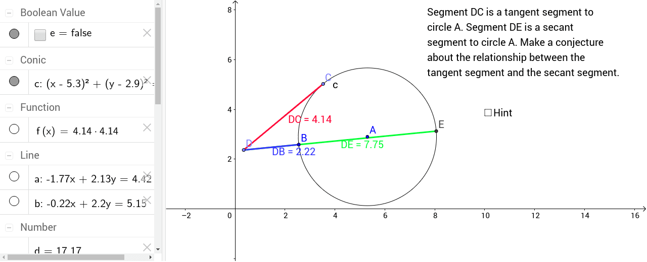 GeoGebra Applet