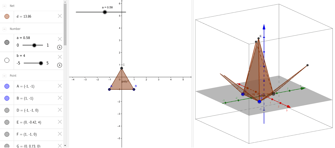 Triangular pyramid geogebra
