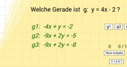 Lineare Funktion und Gerade – GeoGebra