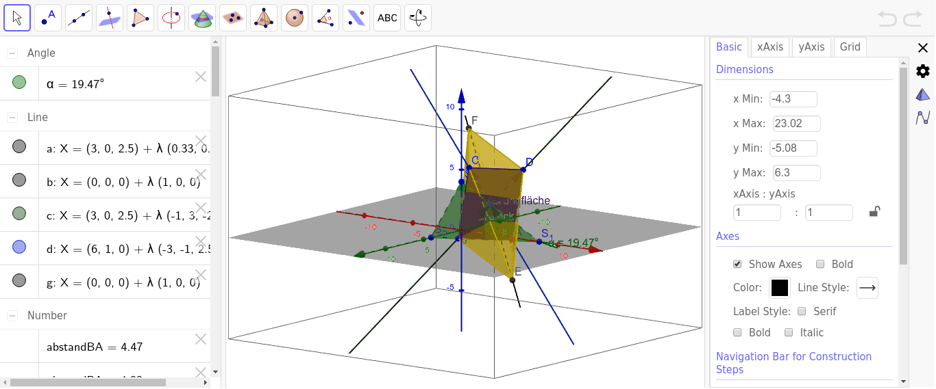 GeoGebra Applet