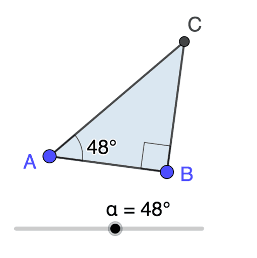 Right Triangle Generator for Right Triangle Trigonometry – GeoGebra