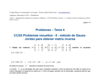 CCSS Problemas resueltos - 8 - método de Gauss-Jordan para obtener matriz inversa.pdf