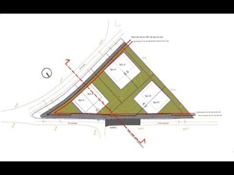 El ingeniero Valverde debe elaborar los planos de un terreno heredado a tres hermanos, para que la división sea justa debe seguir las reglamentaciones  de mediciones. Al iniciar el bosquejo del plano, el ingeniero traza mediatrices desde los puntos medios de los lados del terreno.
¿La división del terreno hecha en tres partes iguales?