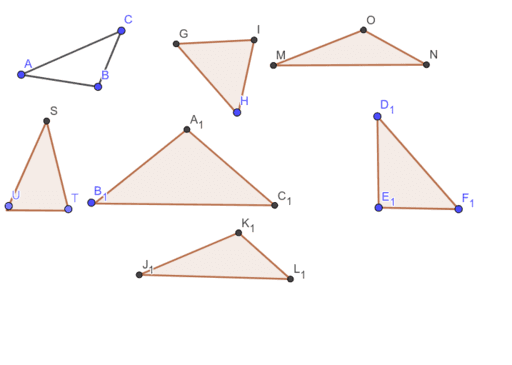 Триъгълници – GeoGebra