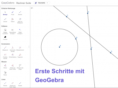 Erste Schritte mit GeoGebra