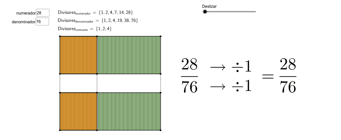 Simplificacion De Fracciones Geogebra
