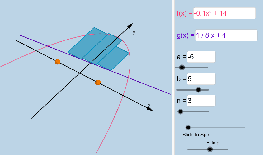 Washer Method REVAMPED! GeoGebra