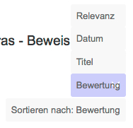 Sortierkriterien