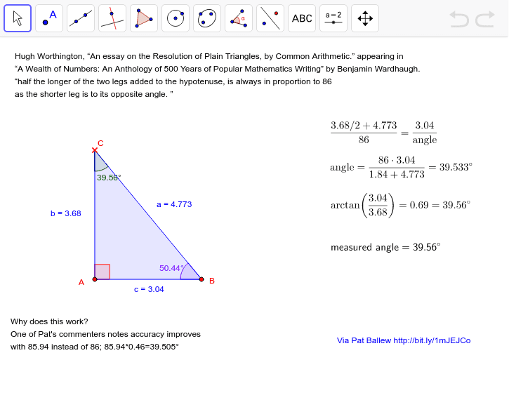 GeoGebra Applet