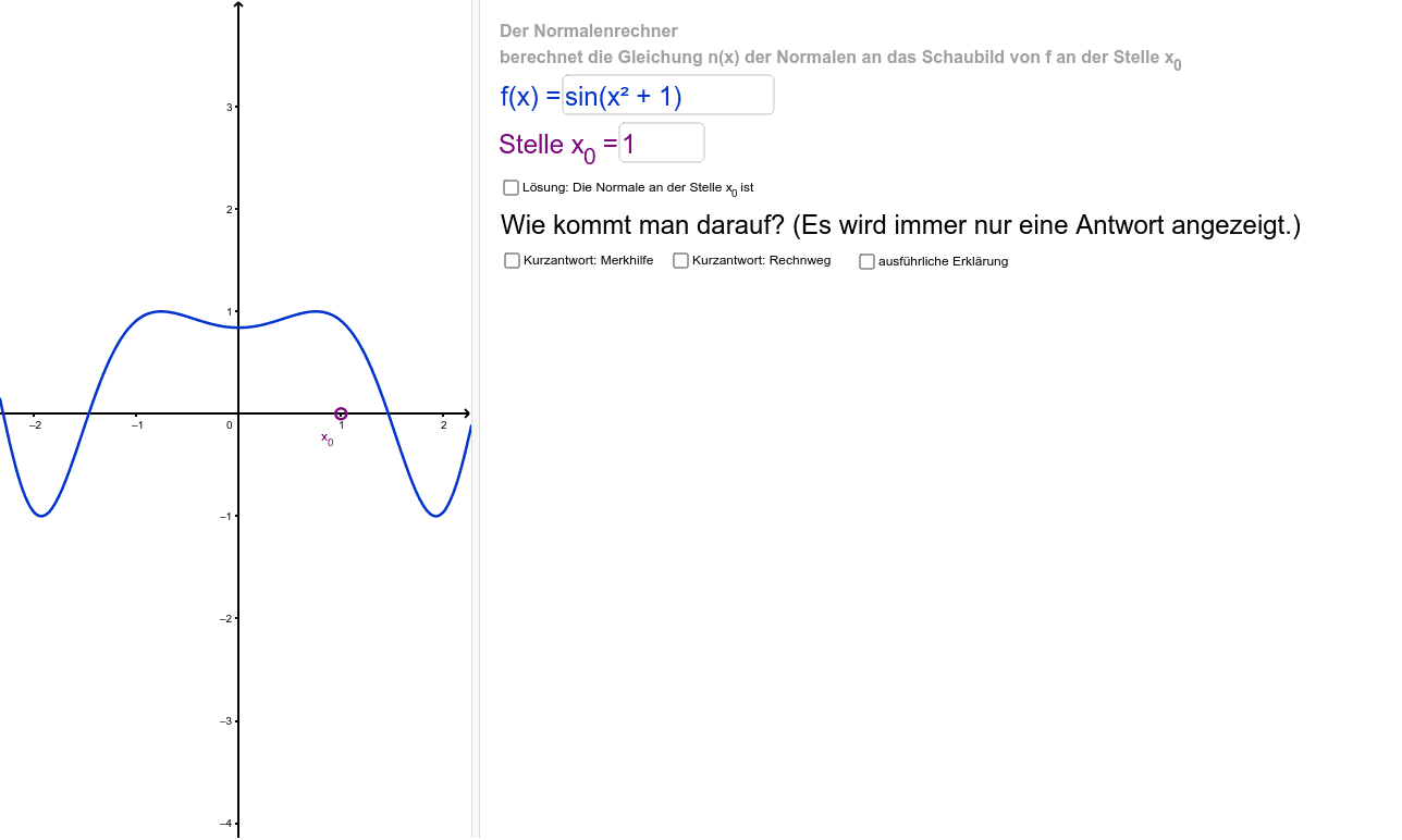 GeoGebra Applet