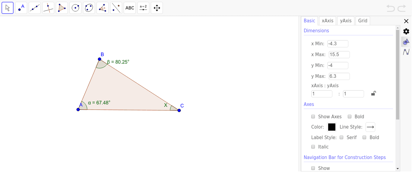 GeoGebra Applet