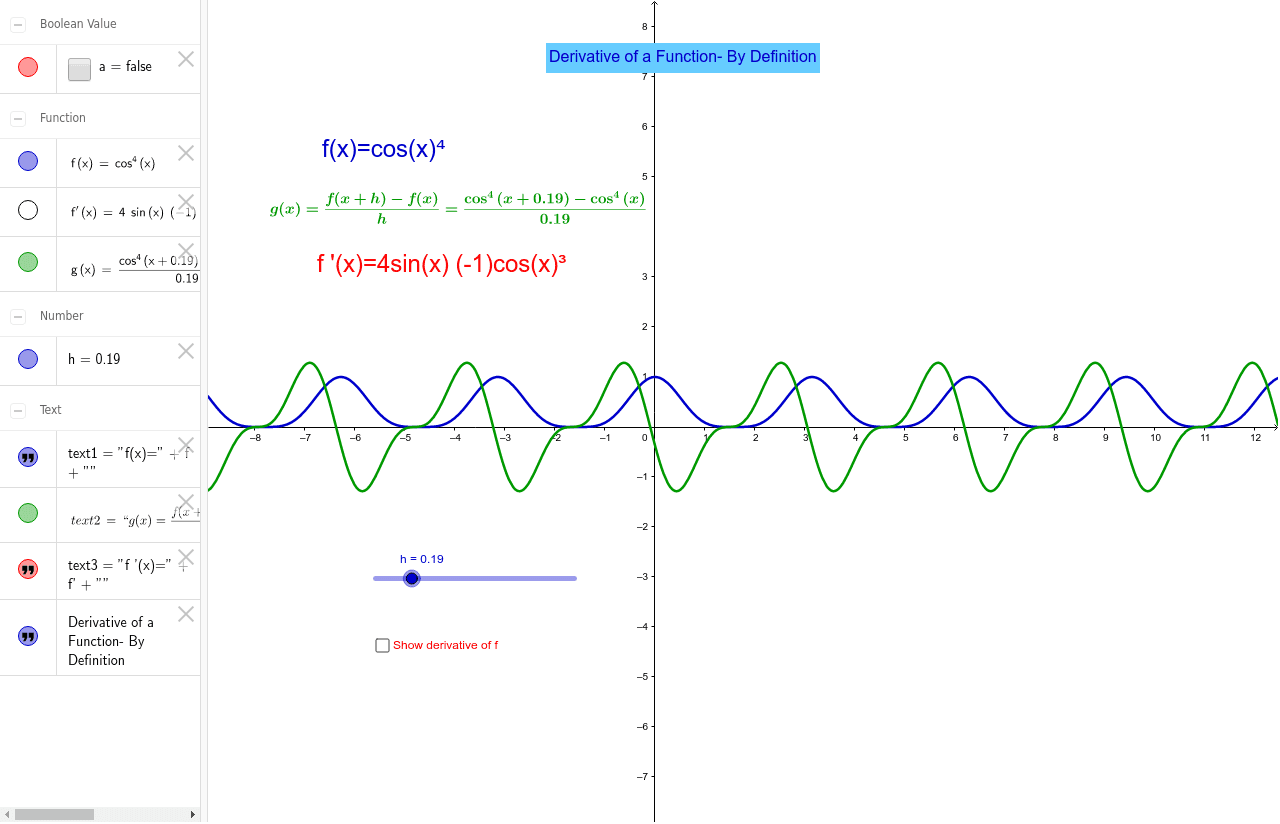 GeoGebra Applet