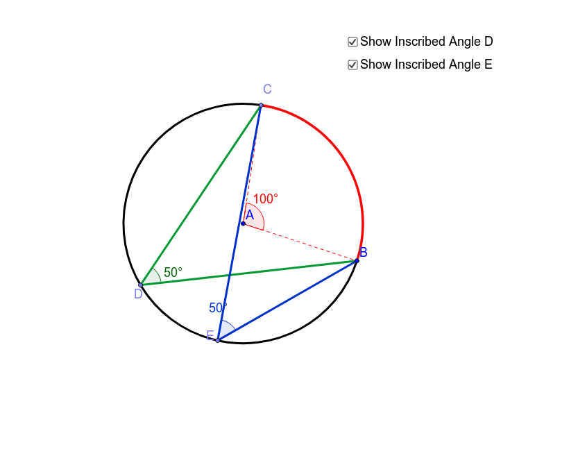 Inscribed angles part 2 geogebra
