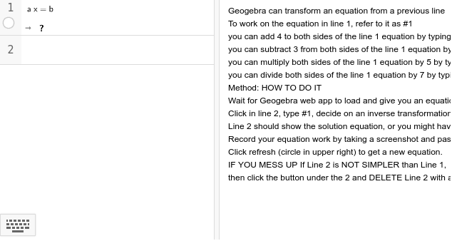 GeoGebra Applet