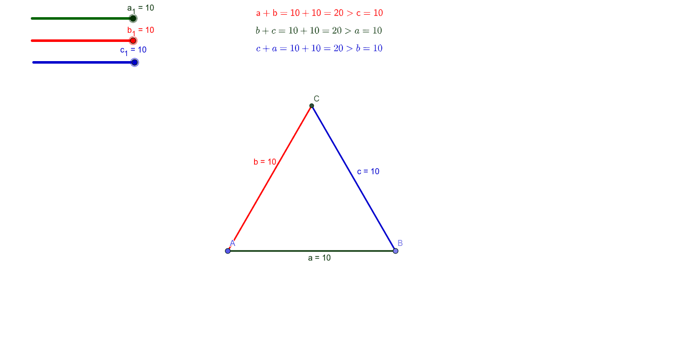 Triangle Inequality – GeoGebra