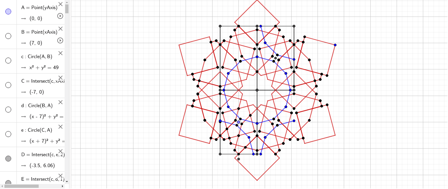 Islamic Geometry Art 9 – GeoGebra