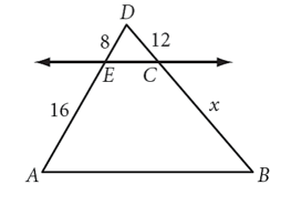 Solve for x. 