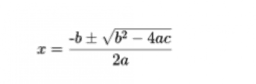 The Quadratic Formula: IM Alg1.7.16