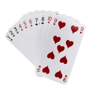 Cual es la probabilidad de que al sacar una carta de la baraja sea un 9 de corazones?