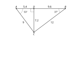 Using the Pythagorean Theorem and Similarity: IM Geo.3.13