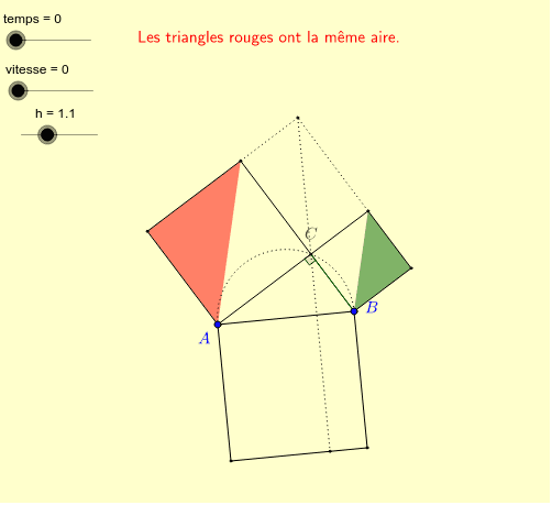 Theoreme De Pythagore La Demonstration D Euclide Geogebra Theoreme De Pythagore La Demonstration D Euclide Geogebra