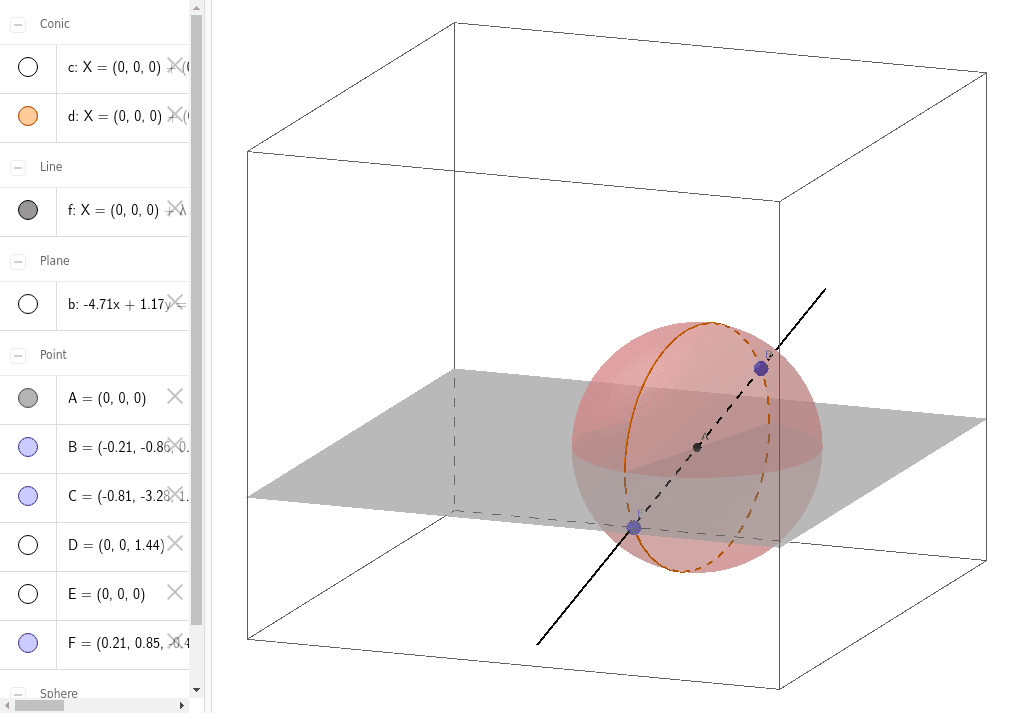 Spherical geometry geogebra